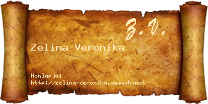 Zelina Veronika névjegykártya